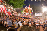 博多を疾走する「追い山」